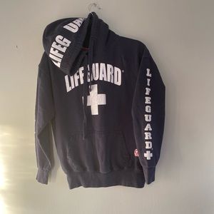 blue st.simons lifeguards sweatshirt